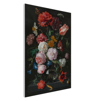 Jan Davidsz. de Heem — Stillleben mit Blumen in einer Glasvase (1650–1683) · Leinwand
