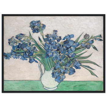Vincent van Gogh — Iris (1890) · Mattes Papier mit Holzrahmen