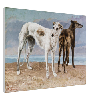 Gustave Courbet — Windhunde des Comte de Choiseul (1866) · Leinwand