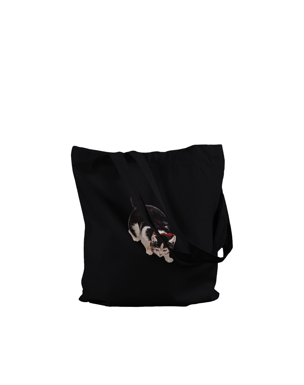 Ohara Koson — Cat and Goldfish Bowl · Premium Canvas Carrier Bag