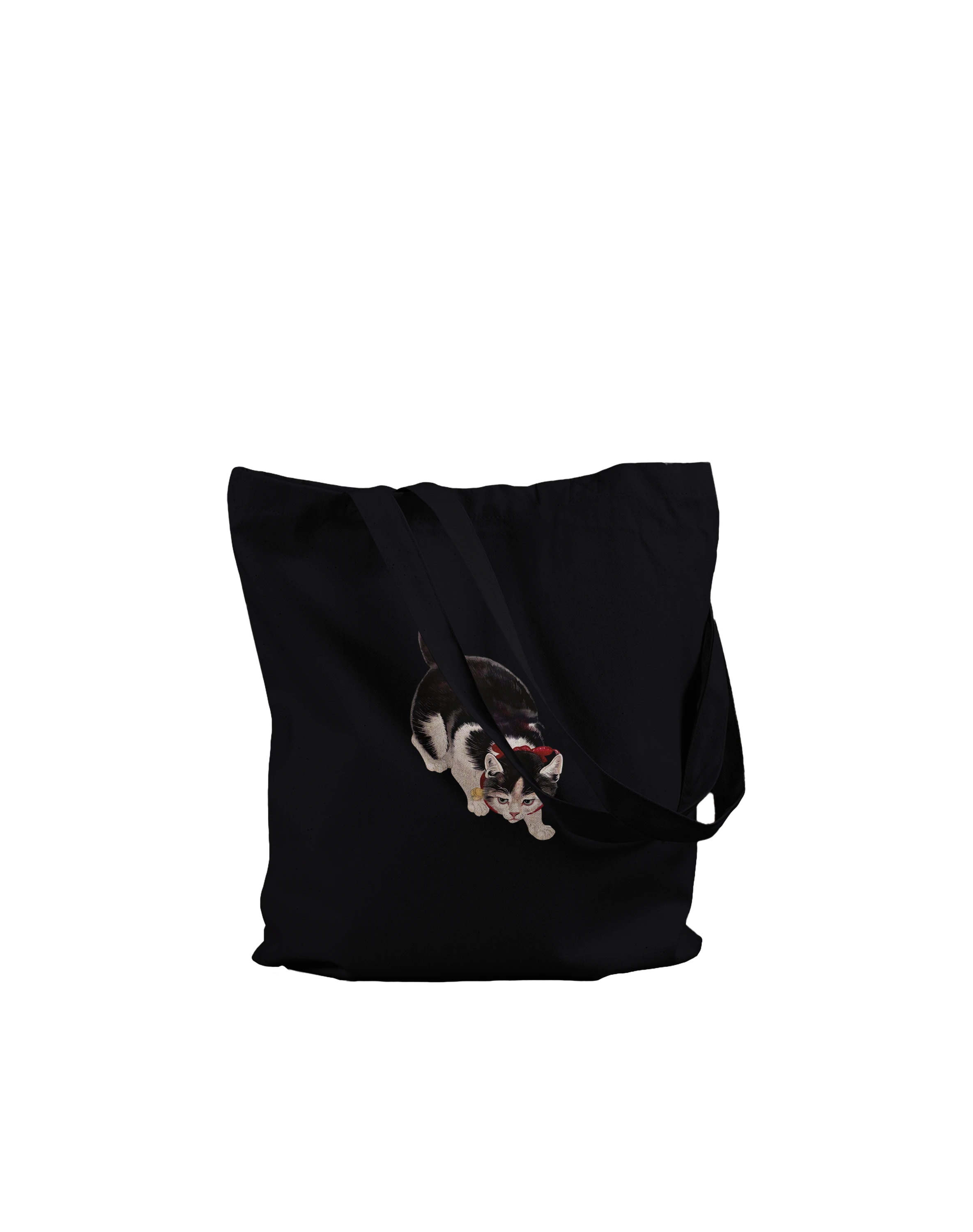 Ohara Koson — Cat and Goldfish Bowl · Premium Canvas Carrier Bag